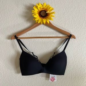 [SOLD on M] Lululemon Black Bra, Take Shape, Light Padding Push-Up, NWT: 32C